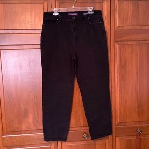 Gloria Vanderbilt black Amanda jeans size 18